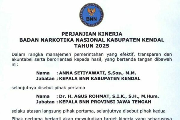 DOKUMEN PERJANJIAN KINERJA BNNK KENDAL TAHUN 2025